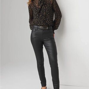 NWT WHBM Faux Leather Skinny Hi-Rise